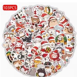 103 pcs Festive Animal Sticker Set - 103PCS NEW